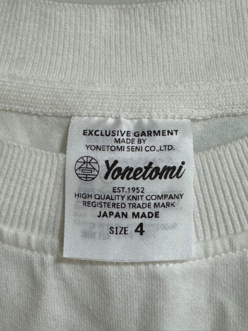 【試着のみ】Yonetomi × 銀杏BOYZ 峯田和伸 4 日本製 山辺