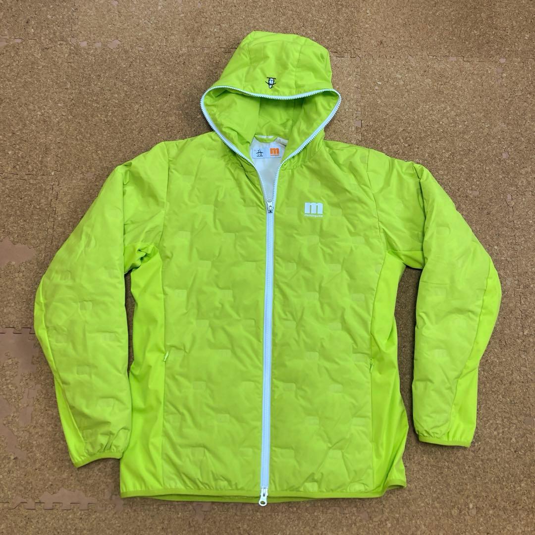 【美品】マンシングウェアmunsingwearダウンジャケットLLレディース黄緑