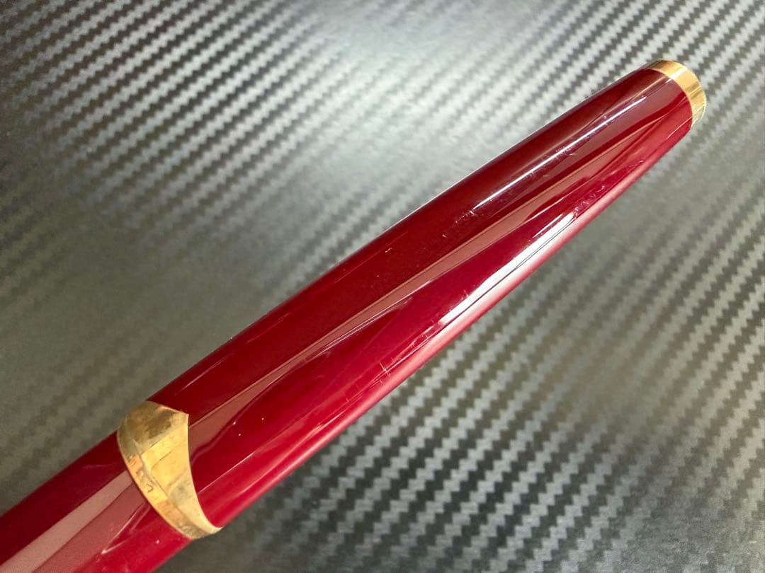 極美品 モンブラン No.121 ボルドー EF 極細字 万年筆 18金ニブ