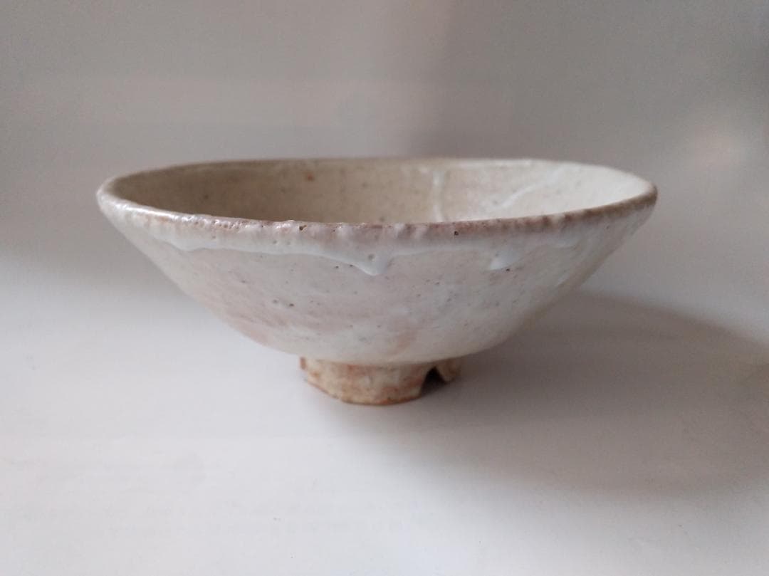 宗流庵 渡辺栄泉 萩茶碗 茶道具 茶器 抹茶碗 平茶碗 共箱 栞 美品 です。