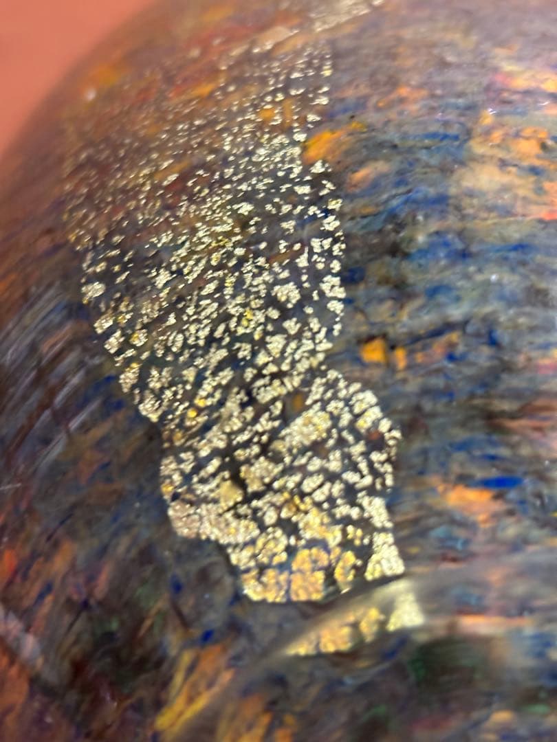 黒木国昭綾工房作琳派金彩色重文花瓶