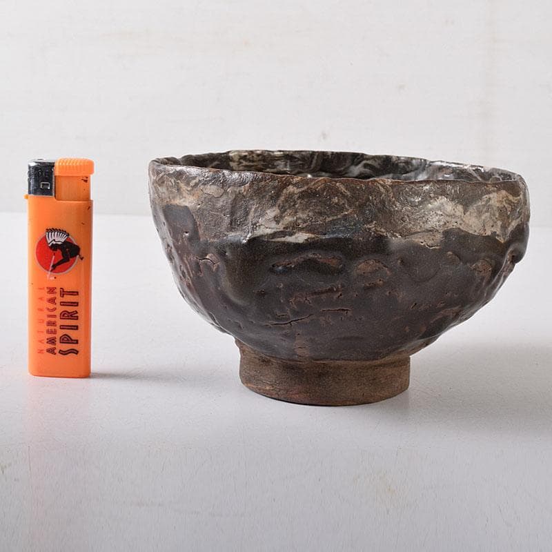 朝鮮美術　李朝　高麗会寧茶碗　時代箱付　V　8260