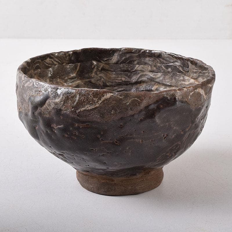 朝鮮美術　李朝　高麗会寧茶碗　時代箱付　V　8260