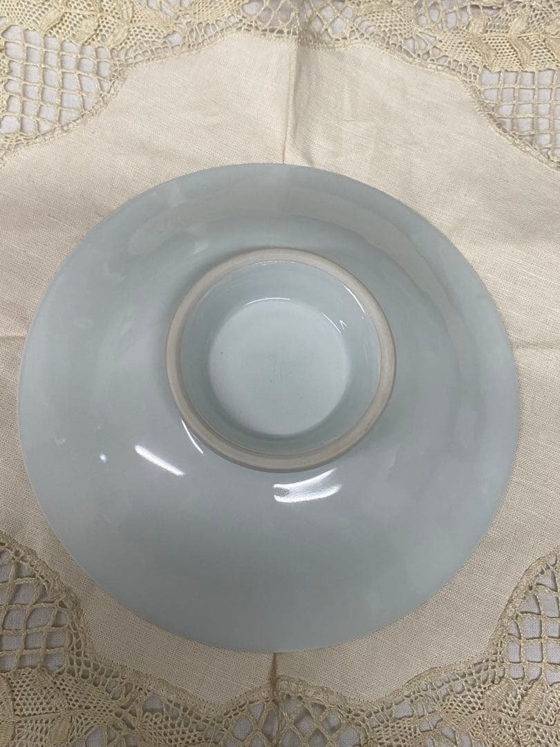 有田焼泰明窯　前田泰昭　高台皿　湖畔(未使用、実家保管品)