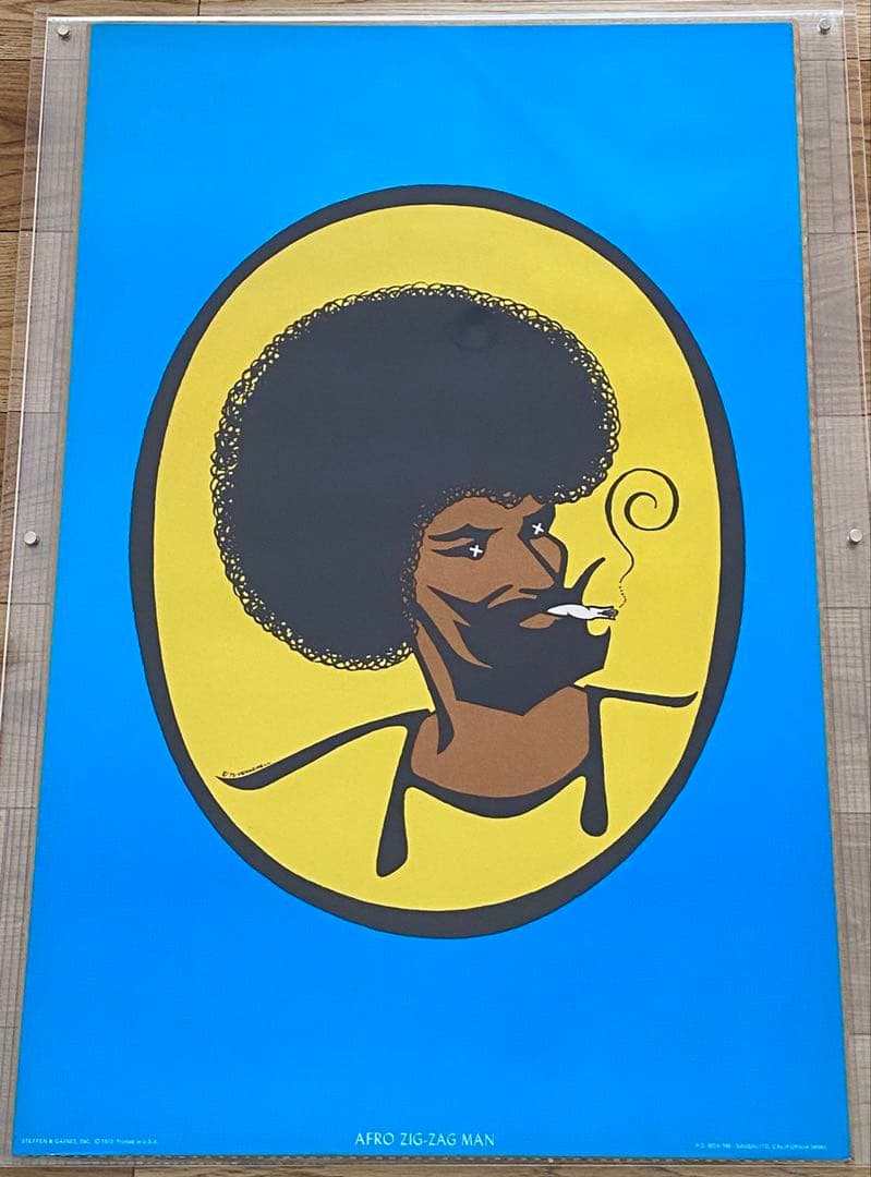 1970's ヴィンテージ AFRO ZIG-ZAG MAN ポスター