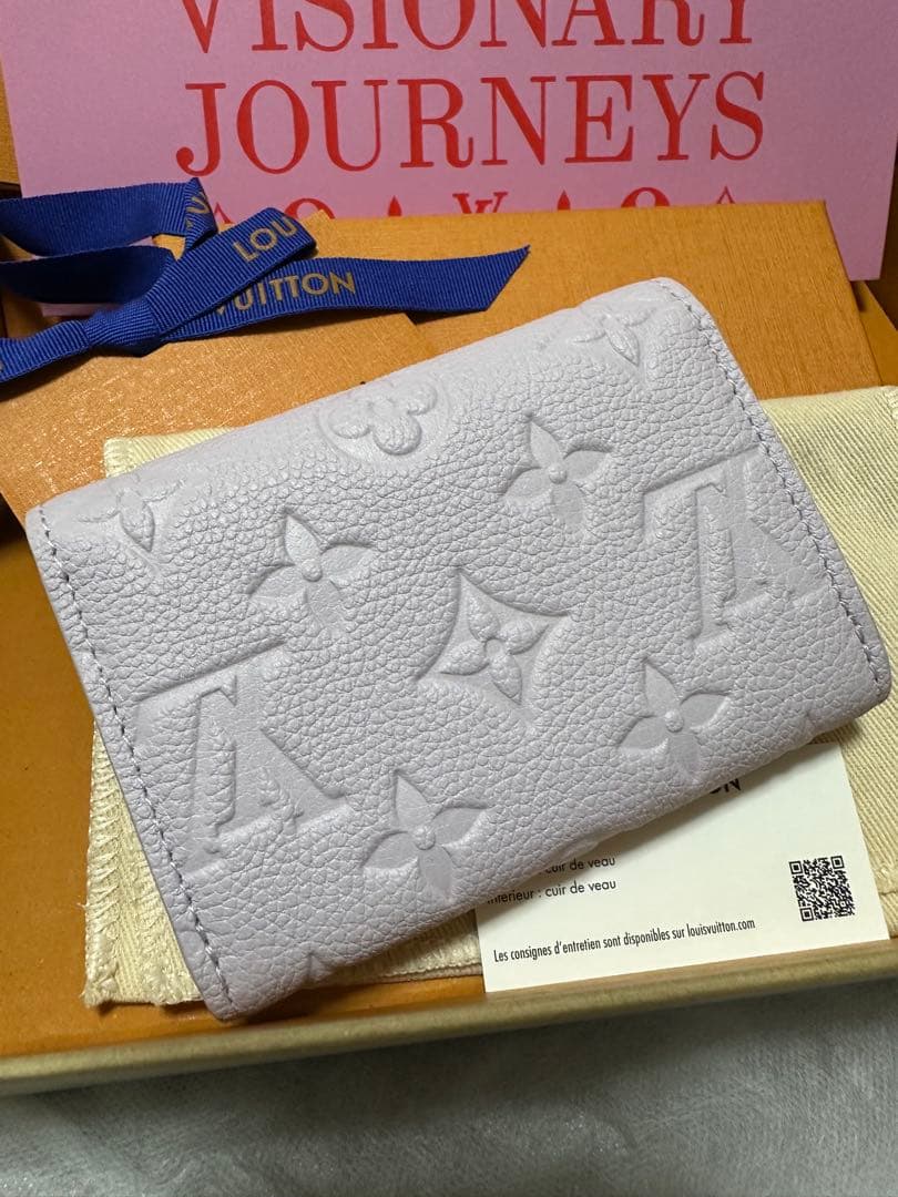 ほぼ未使用！ルイヴィトン　ポルトモネロザリ　ミニウォレット　ミスティライラック