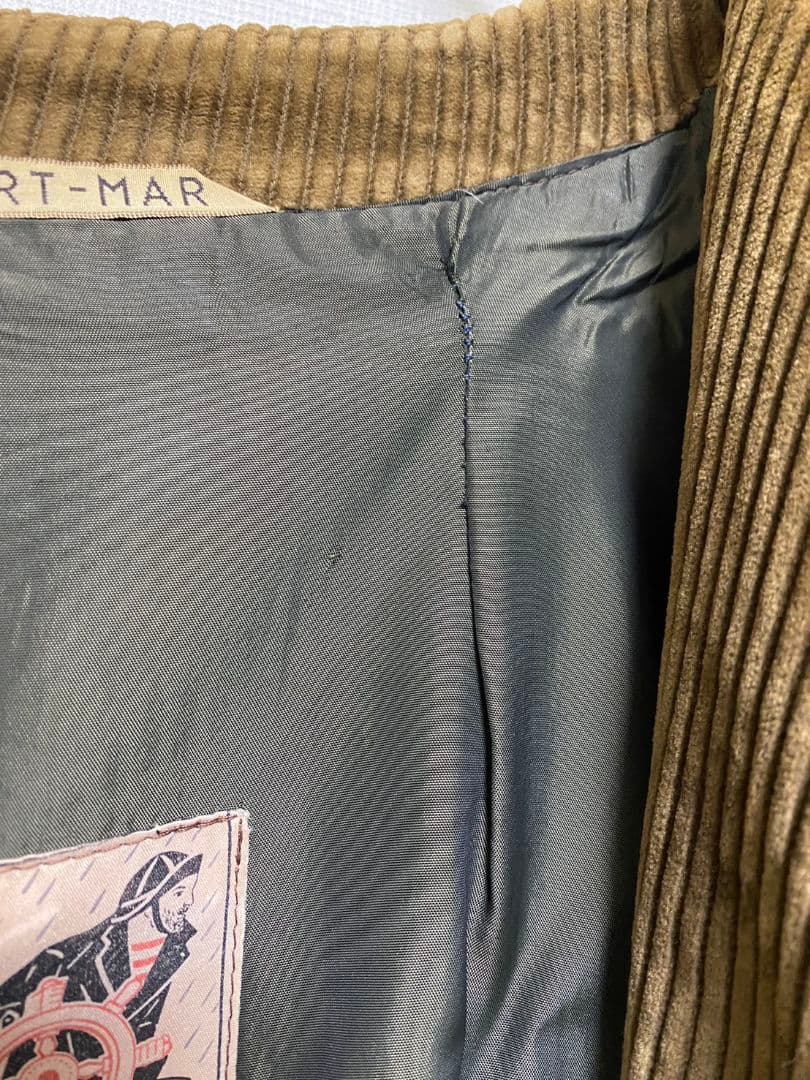 60s ヴィンテージ イタリア製 ハンティング コーデュロイ ジャケット 古着