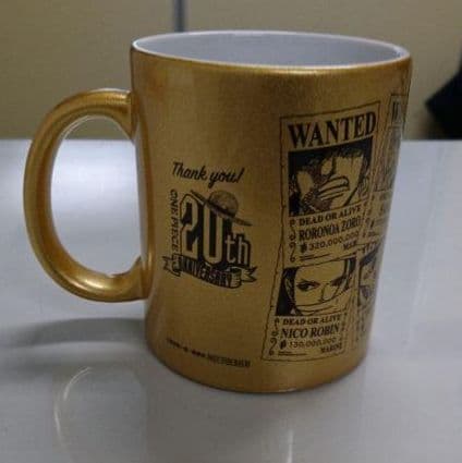 ワンピース激レア ゴールドマグカップTwitter企画100人限定プレゼント