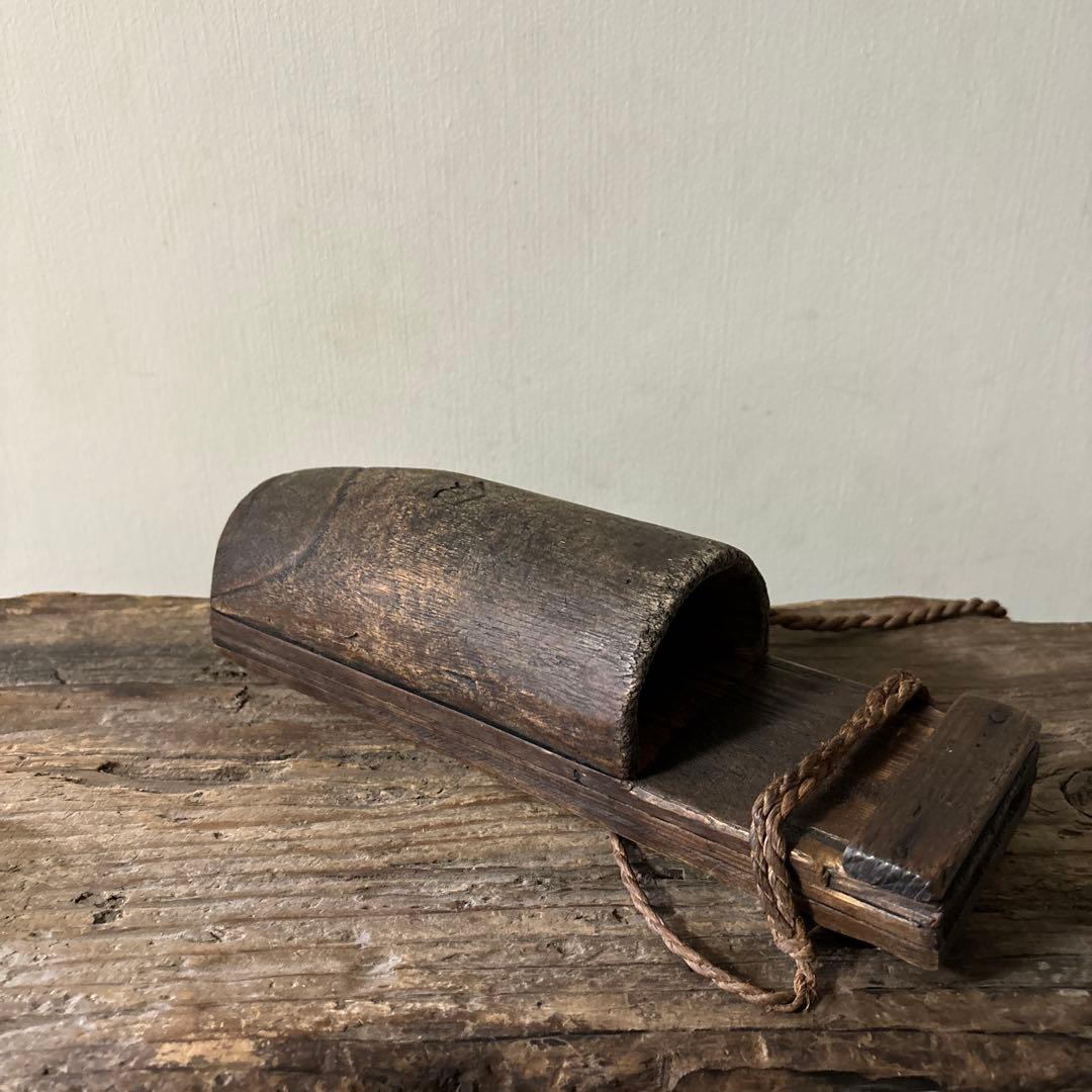 素朴な味の鉈入れ　花器　掛け花　古民芸　古民家 検:白洲正子　一二三美術　李朝