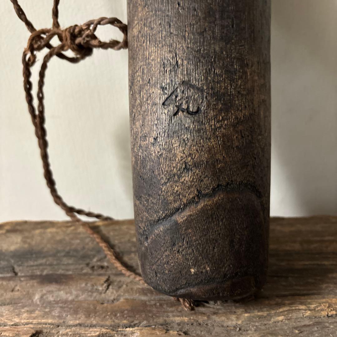 素朴な味の鉈入れ　花器　掛け花　古民芸　古民家 検:白洲正子　一二三美術　李朝