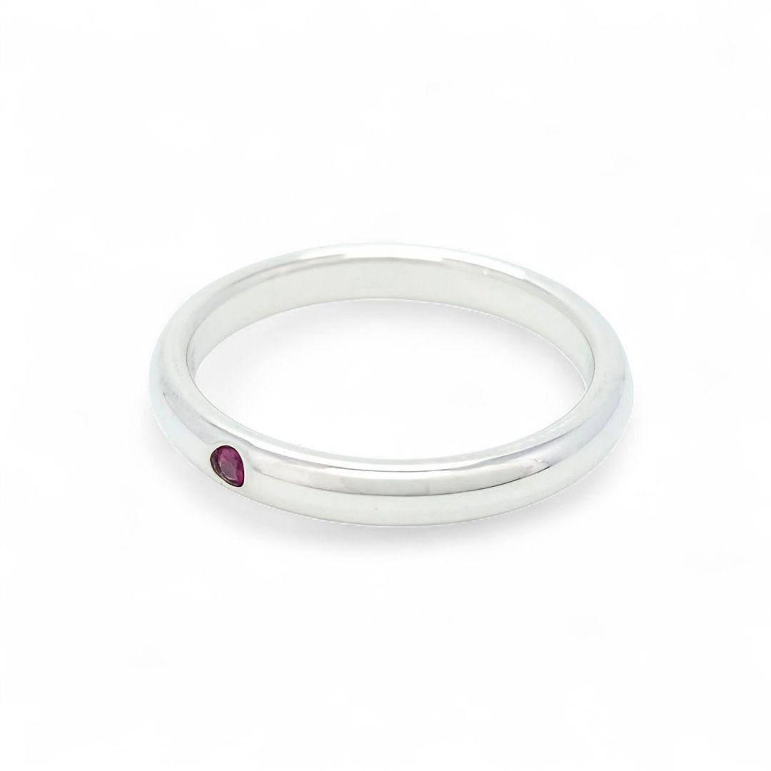 ✨美品✨ティファニー スタッキングバンド ルビー リング 14号 シルバー925