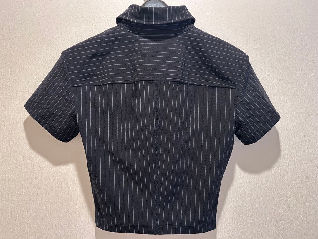 alexanderwang.t ネイビー ショート丈 ポロシャツ クロップド