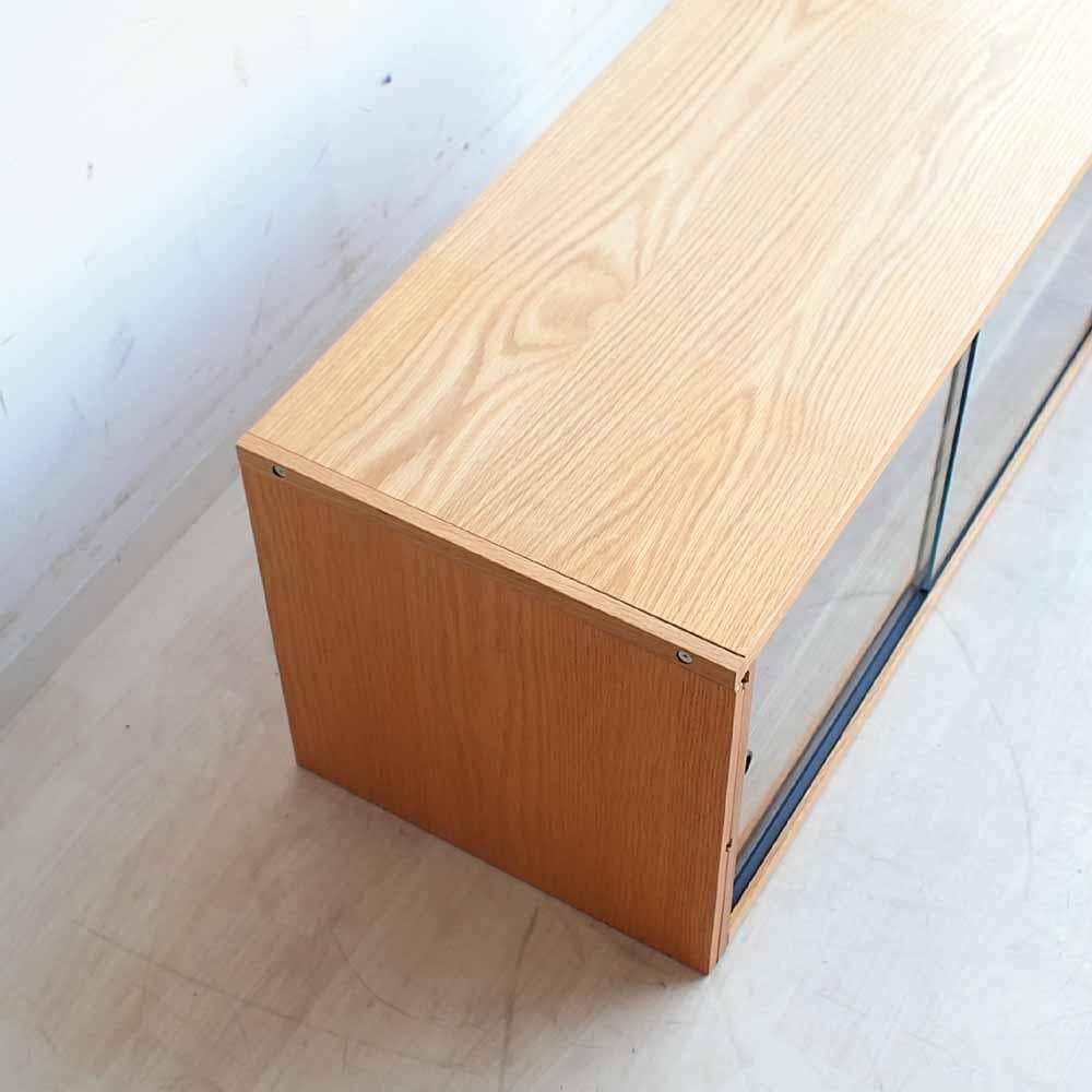 無印良品/MUJI オーク材 ユニットシェルフ用ガラス戸 ZR24335