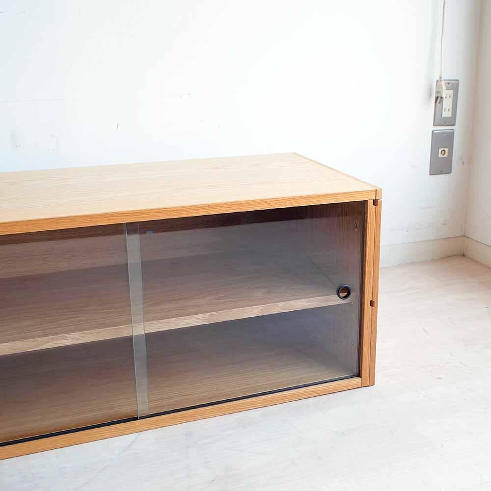 無印良品/MUJI オーク材 ユニットシェルフ用ガラス戸 ZR24335