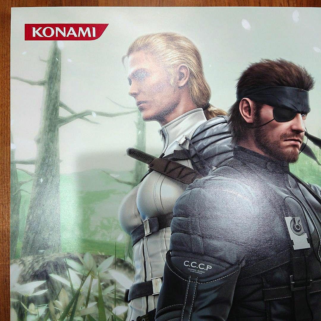L GEAR SOLID 3 3DS 両面 B2ポスター メタルギア3