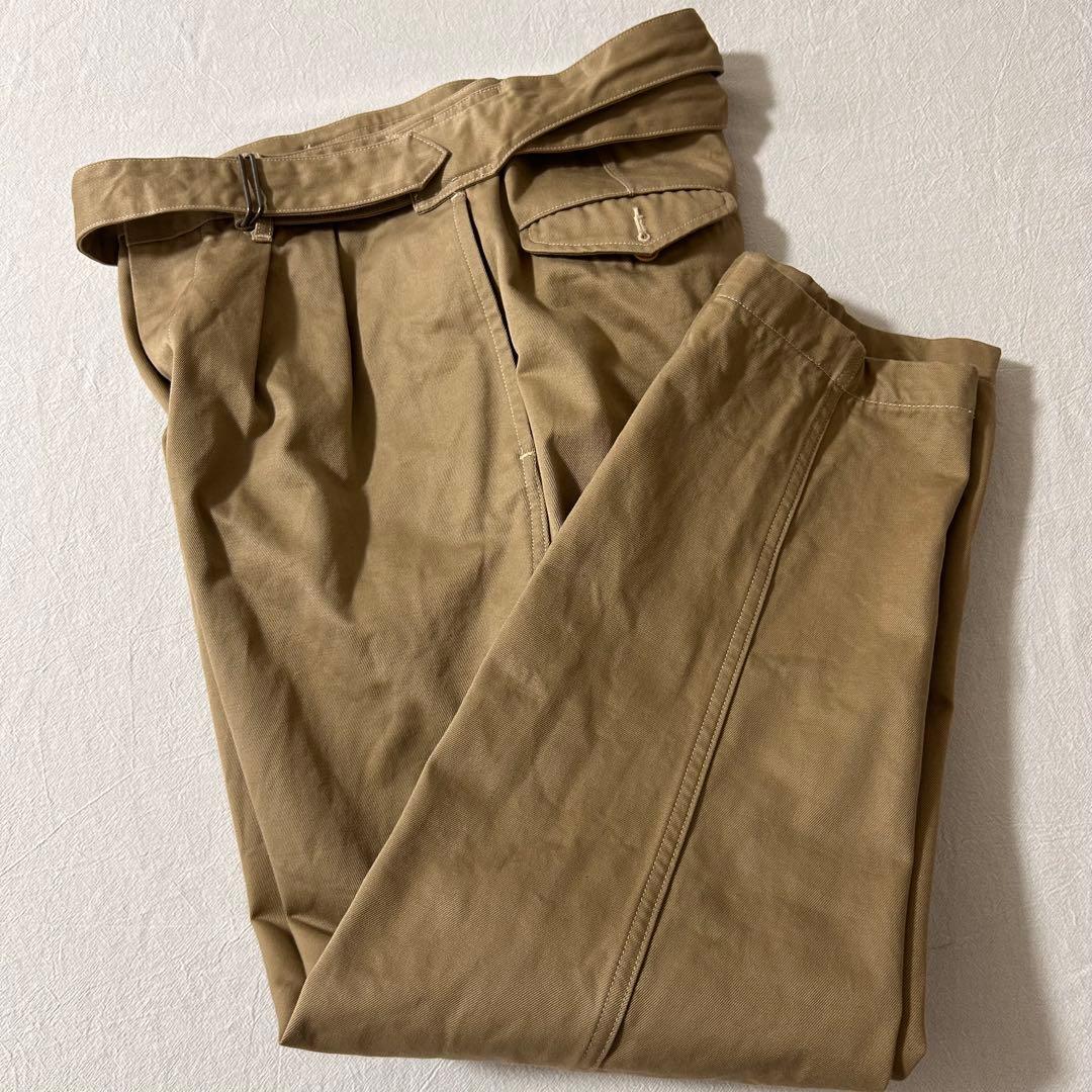 コモリ　COMOLI チノパン　ベルテッドパンツ　0サイズ