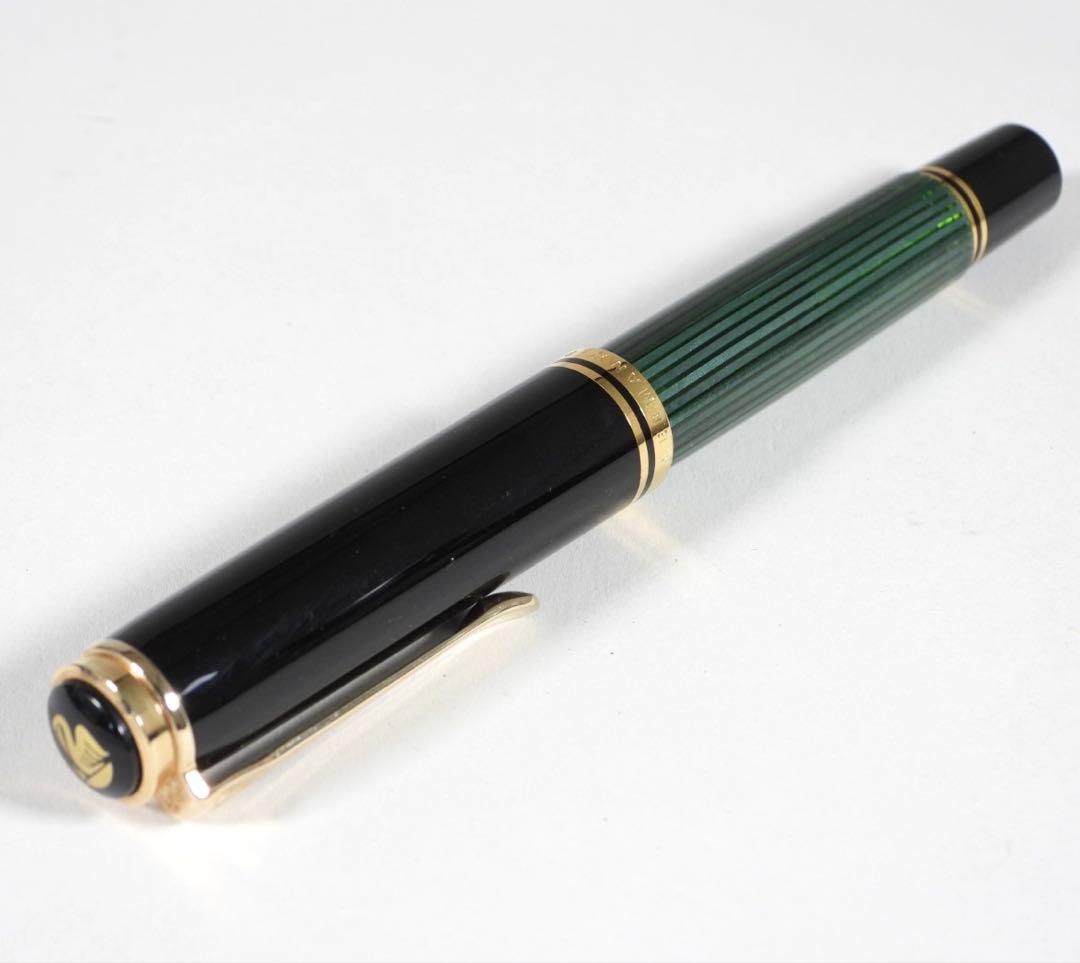 Pelikan 万年筆 スーべレーン 緑縞 F 18C-750