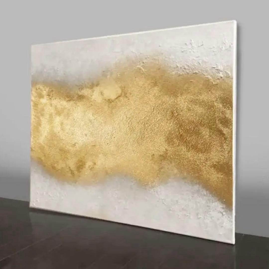 大きい絵画 803×652｜抽象画 現代アート 金 インテリア モダン 大きめ