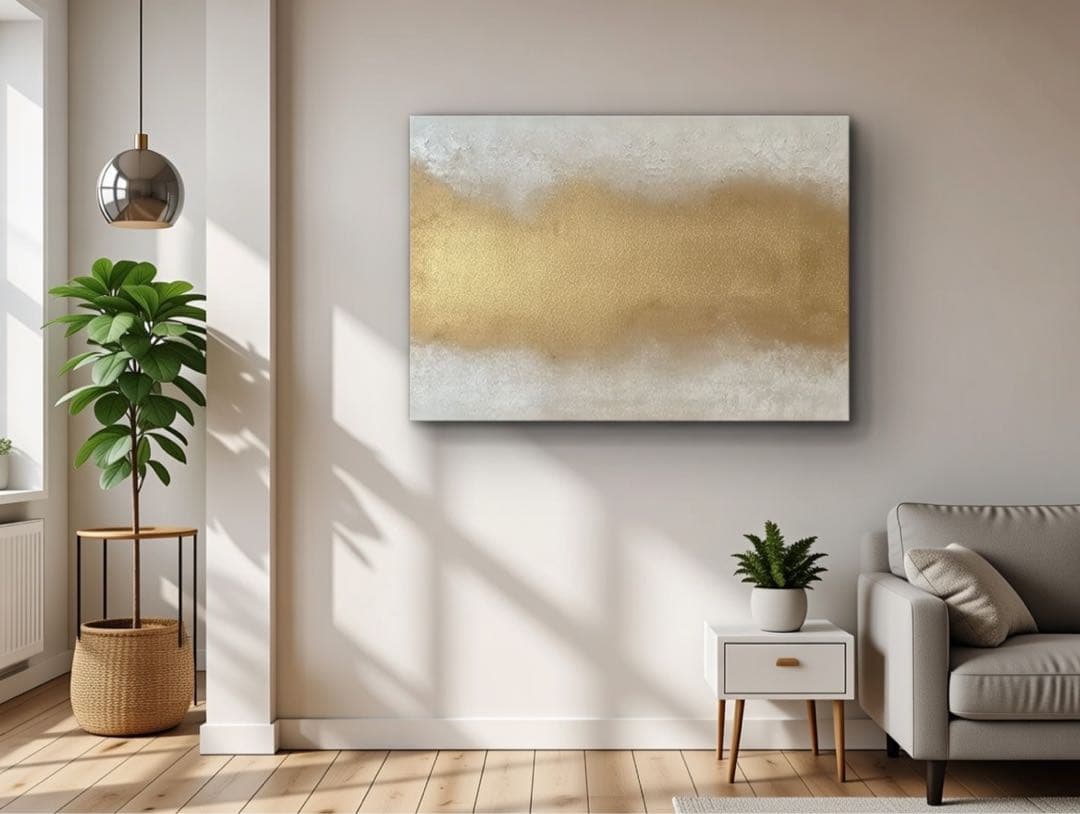 大きい絵画 803×652｜抽象画 現代アート 金 インテリア モダン 大きめ