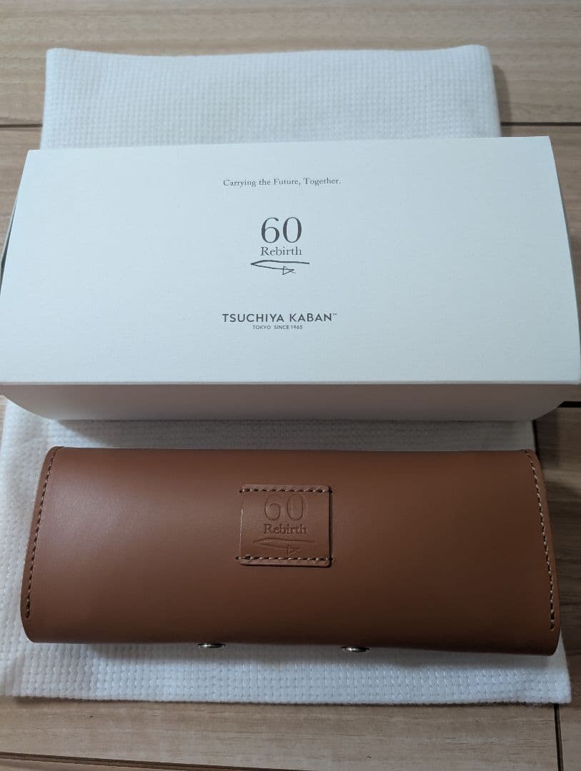 TSUCHIYA KABAN 60周年ノベルティ眼鏡ケース ブラウン