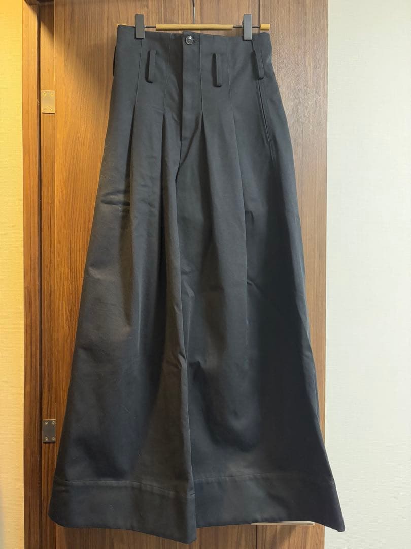 Cygne チノワイドパンツ Eric ブラック