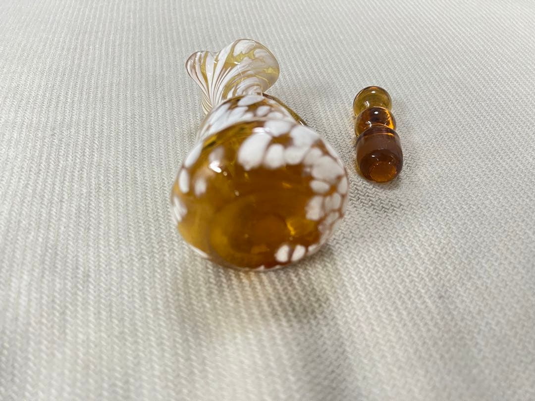 USA製アメリカンヴィンテージガラスピッチャージャグ水差し蓋付きオブジェ