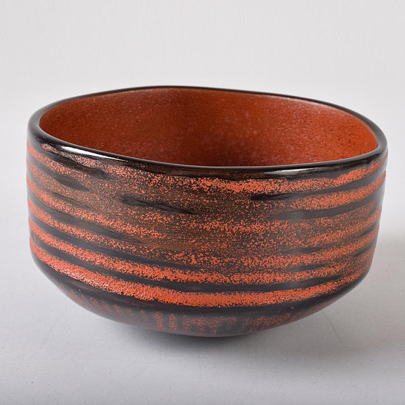 輪島塗　塗師　川岸充雅作　輪島本乾漆造り　御茶椀　共布共箱　U　R8375