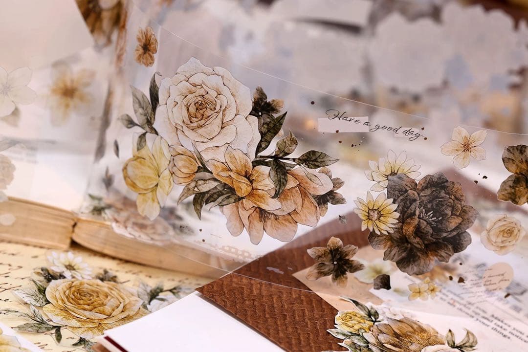 ⭐️SALE⭐️ 小白家文創《焦糖拿铁》海外マスキングテープ　マステ 【2521】