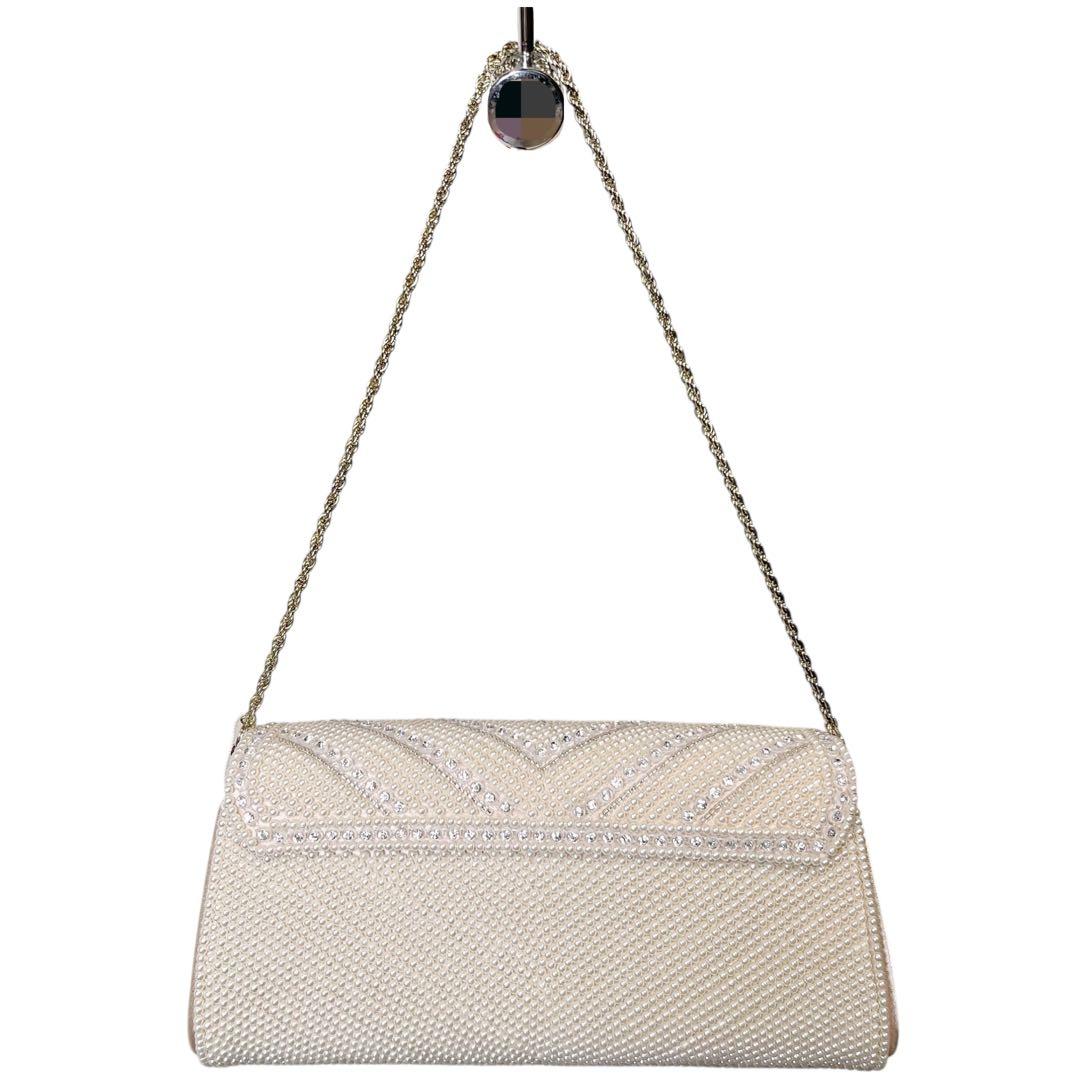 未使用品【東京イギン】フォーマル パーティー ビーズ ビジュー クラッチバッグ