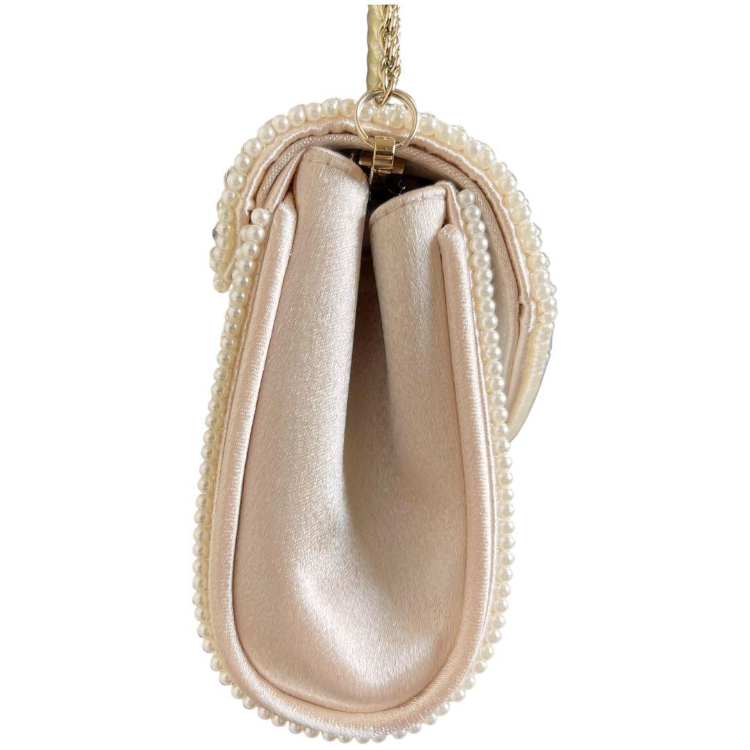 未使用品【東京イギン】フォーマル パーティー ビーズ ビジュー クラッチバッグ