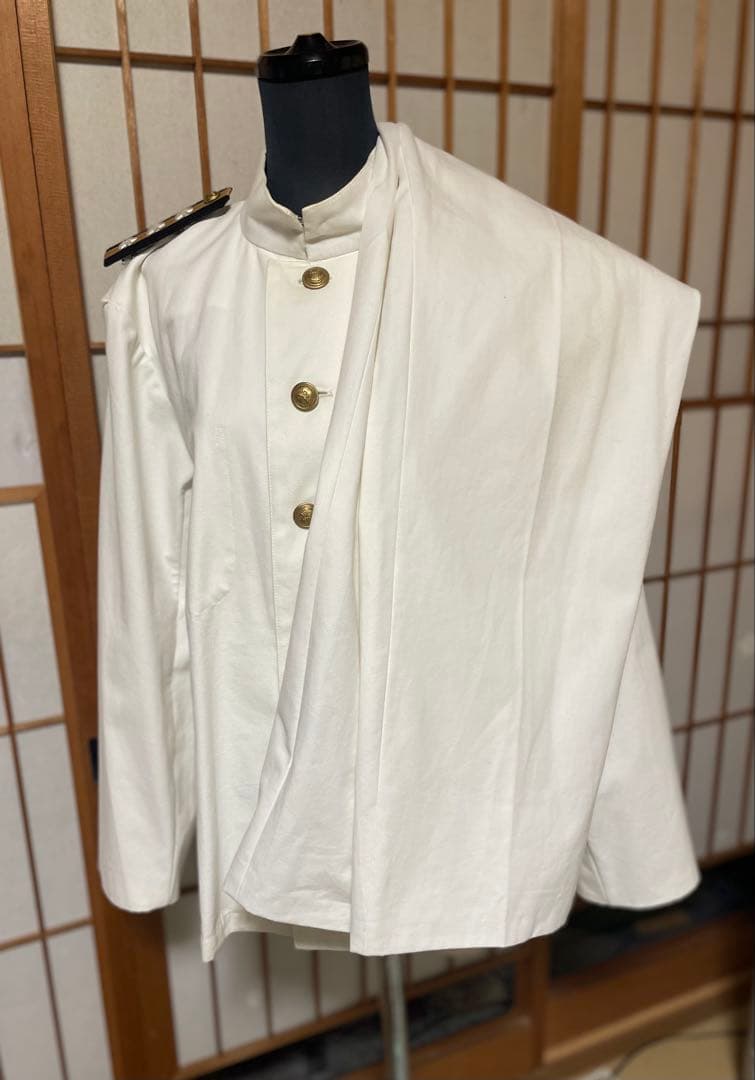 日本海軍二種軍装　上下　肩章付き　複製品　夏衣　日本軍　軍装