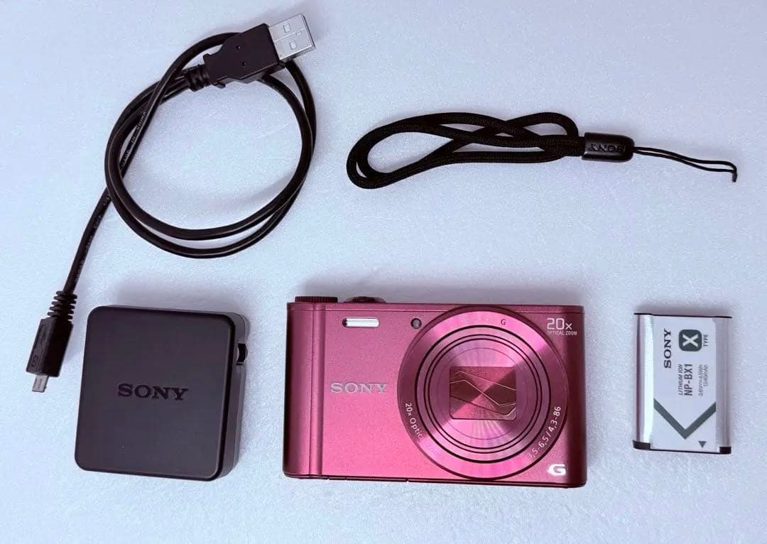 SONY DSC-WX300 レッド 動作確認済 綺麗 エモい撮影 コンデジ