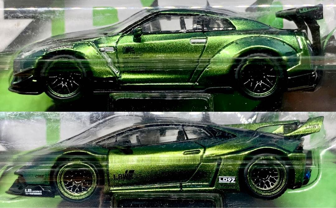 MINI GT TARMAC LBWK GT-R ウラカンGT マジックグリーン