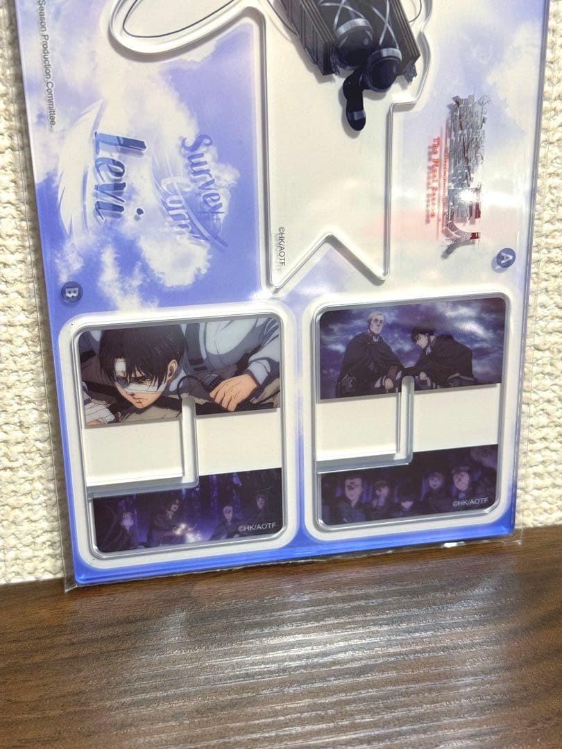 進撃の巨人 リヴァイ 立体組み立て式 アクリルキャラクタープレート 当選 正規品