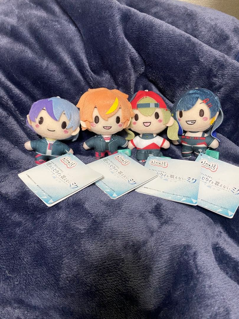 劇場版プロジェクトセカイ 壊れた世界と歌えないミク ふわぷちマスコット 4種