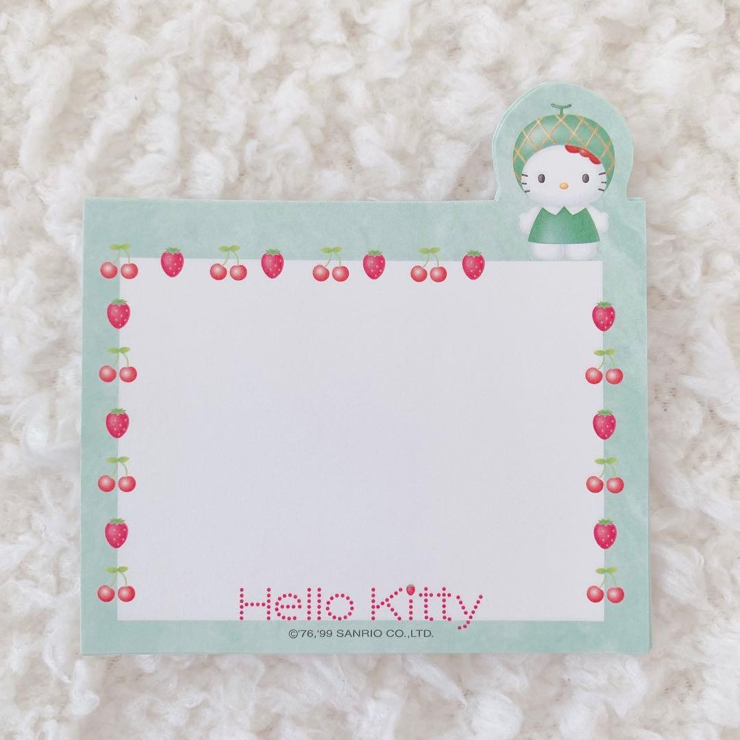 【レア】サンリオ ハローキティ フロッピーケース入り フルーツメモ