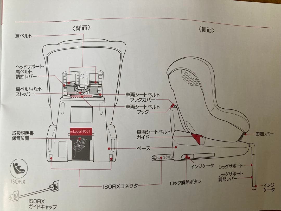 西松屋 SmartAngel ターンレジェ FIX ST チャイルドシート