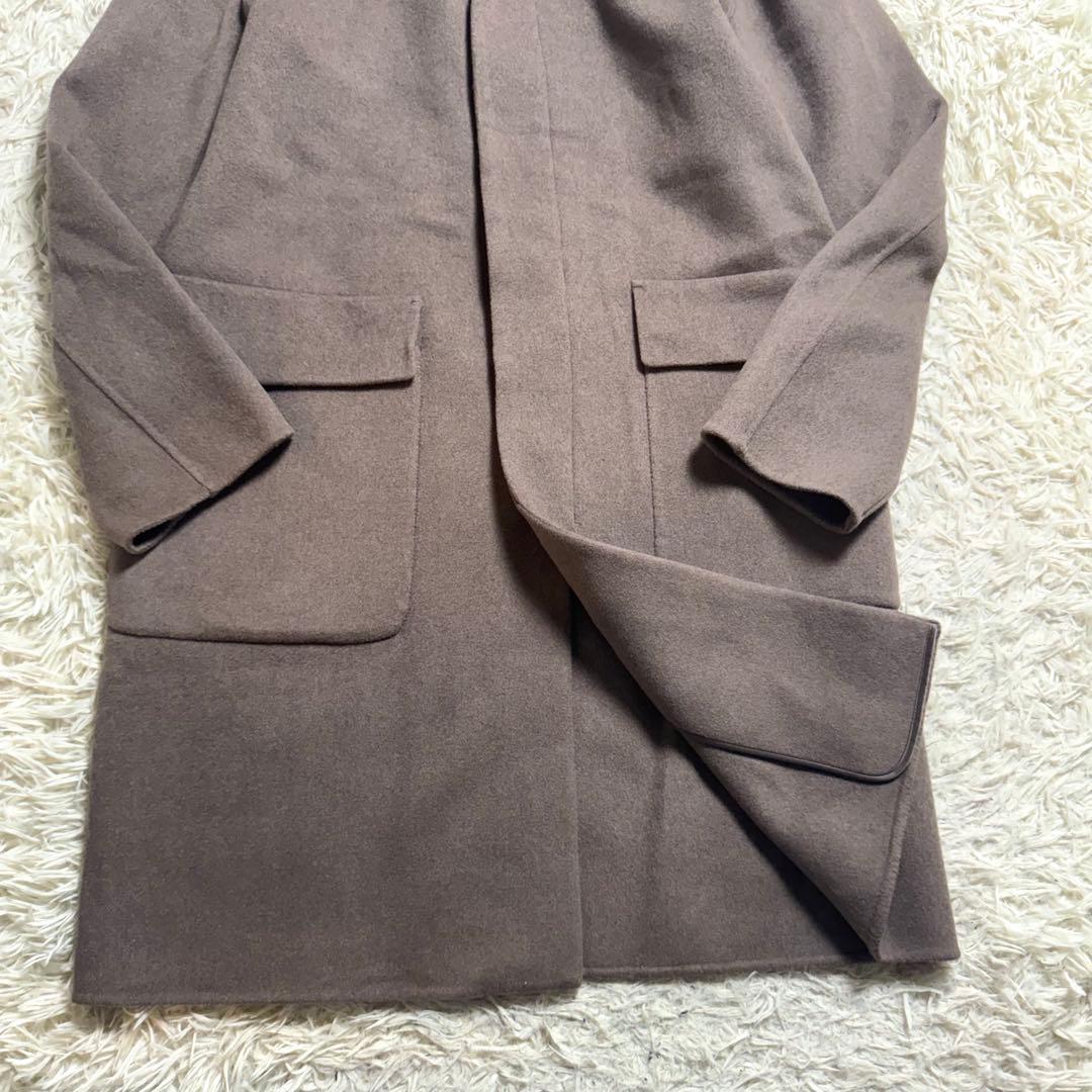 【美品】現行セオリー　フーデッド ウールカシミヤ コート メンズS ユニセックス