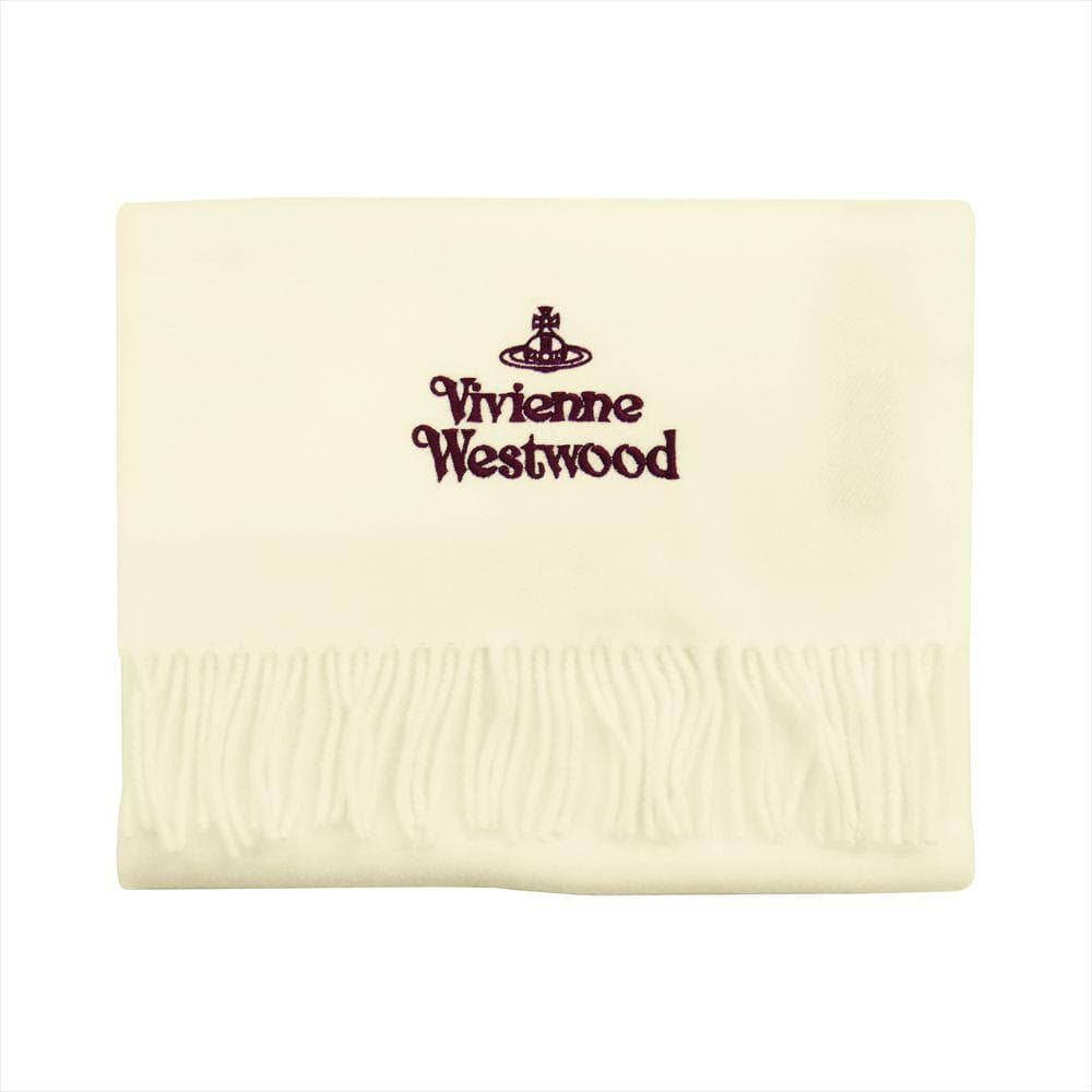 リボン付新品BOXタグ付 ヴィヴィアンウエストウッド ホワイト マフラー