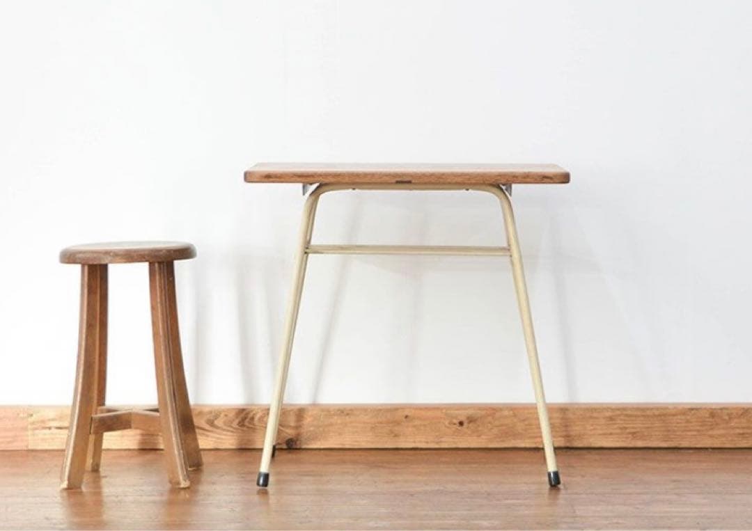 ヴィンテージ　レトロ　鉄脚テーブル　アイアンテーブル　サイドテーブル