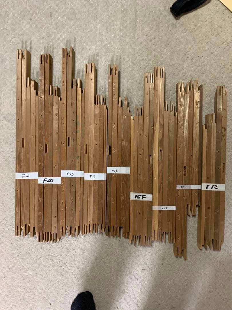 木枠　 F12 F15 P15F20 セット9組　中古