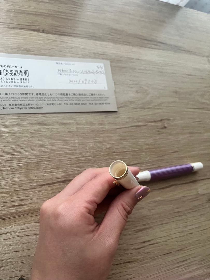 Pelikan 万年筆 M600 スーベレーンバイオレットホワイト EF