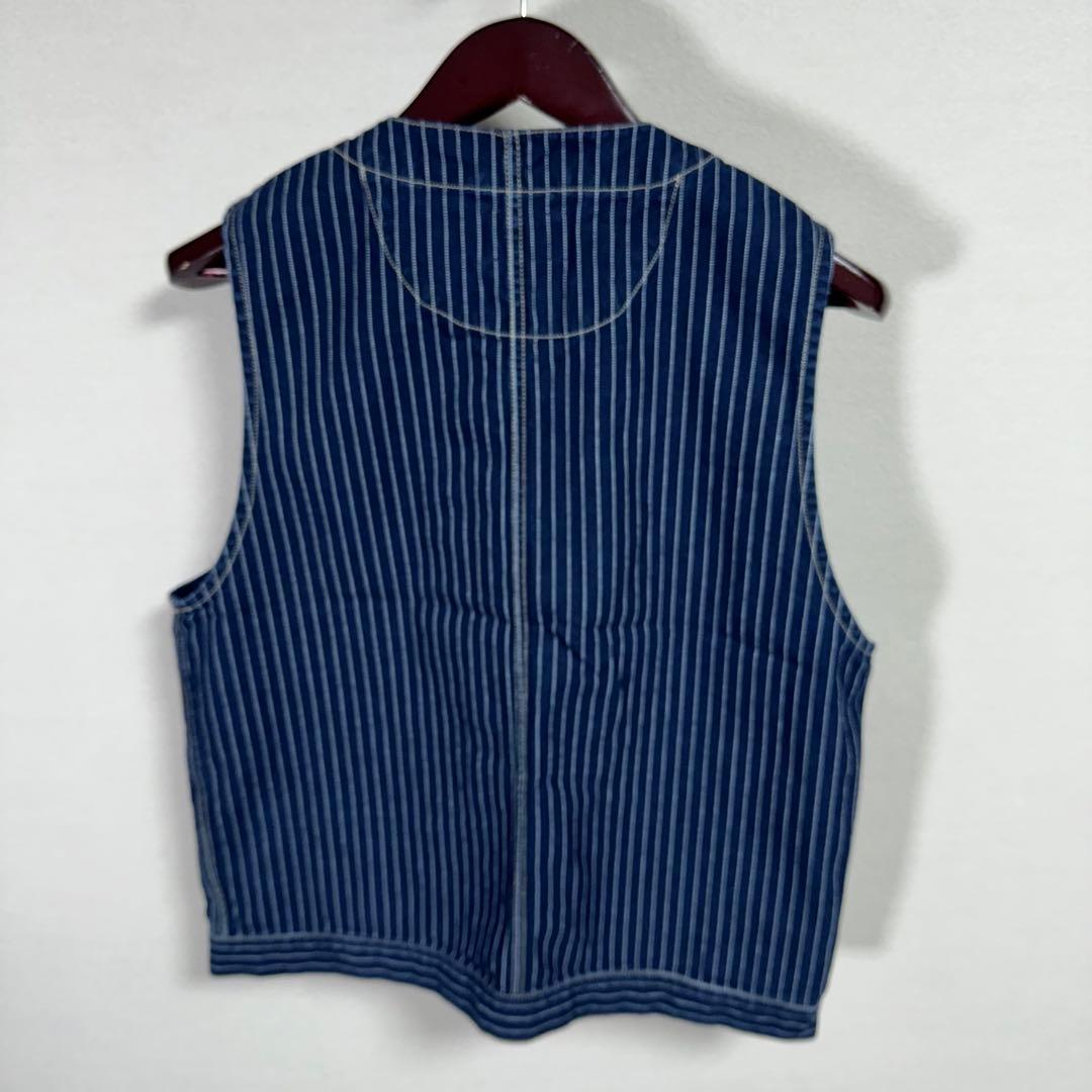 美品 Schott オールドヒッコリーデニムベスト アメカジ バイカー
