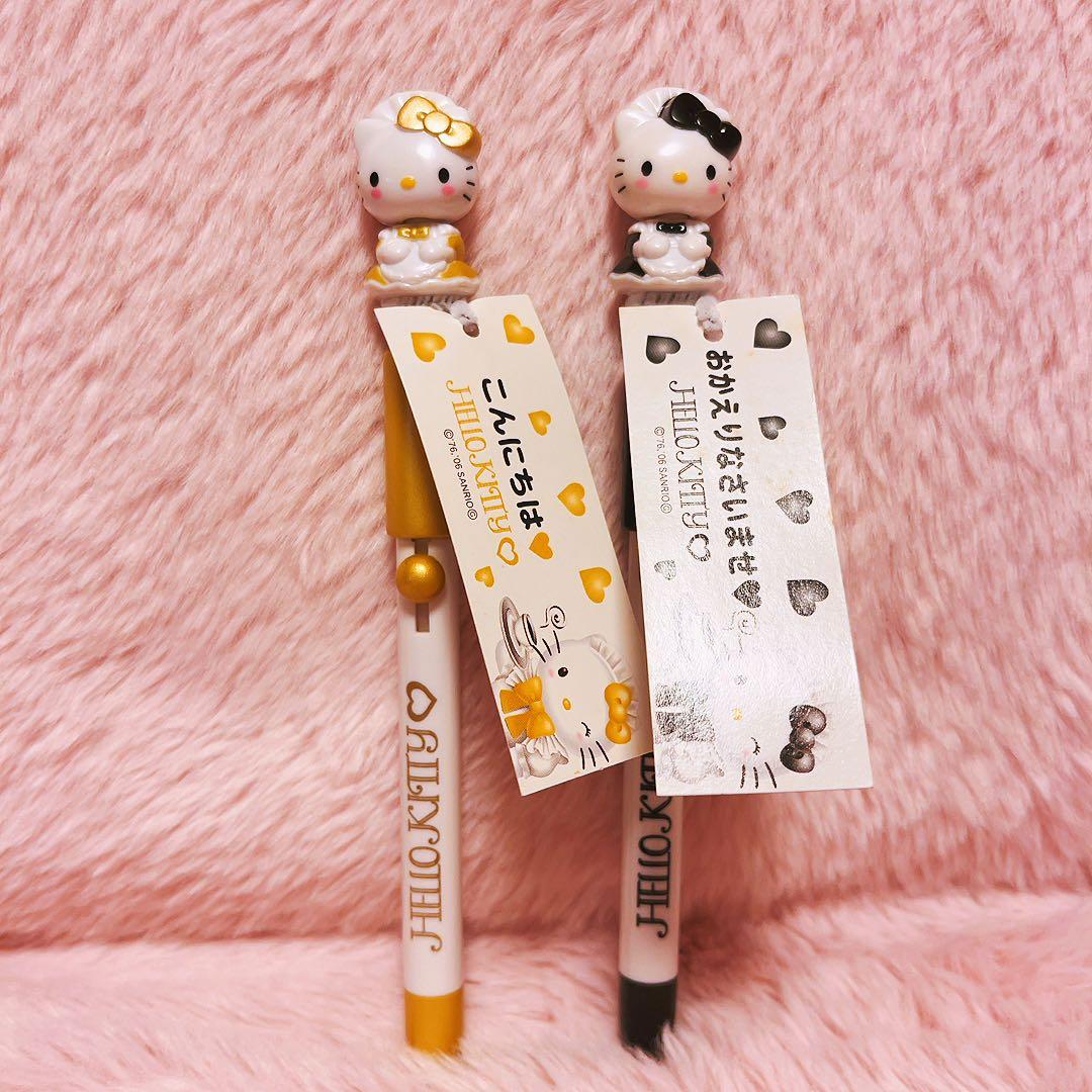 希少レア　ハローキティ　マスコット付きボールペン　メイド　2006 サンリオ