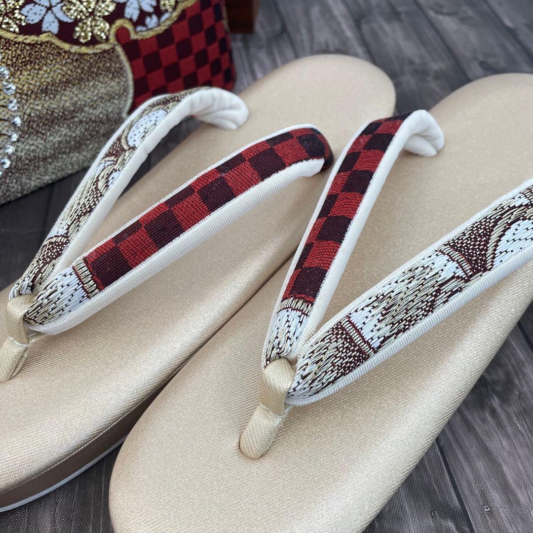 そ✨2007振袖などに✨西陣織 草履バッグ Lサイズ 少々訳あり新品