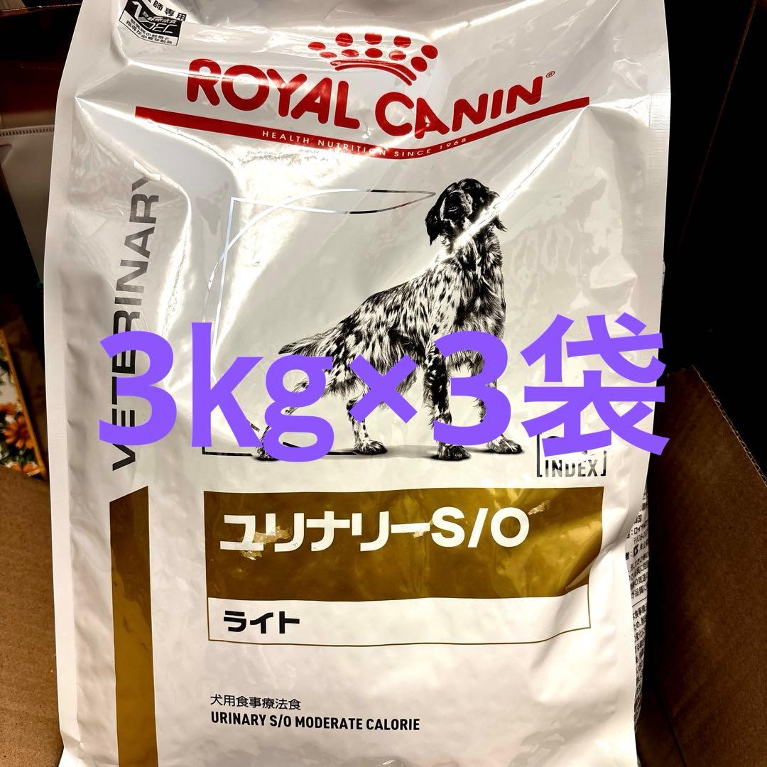  CANIN ユリナリーS/O ライト　3kg ×3袋