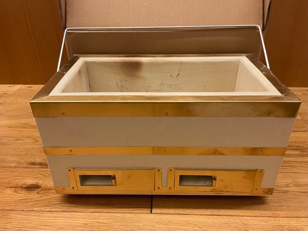 【入手困難】能登燃焼器工業 純珪藻土切出し七輪 長角32㎝