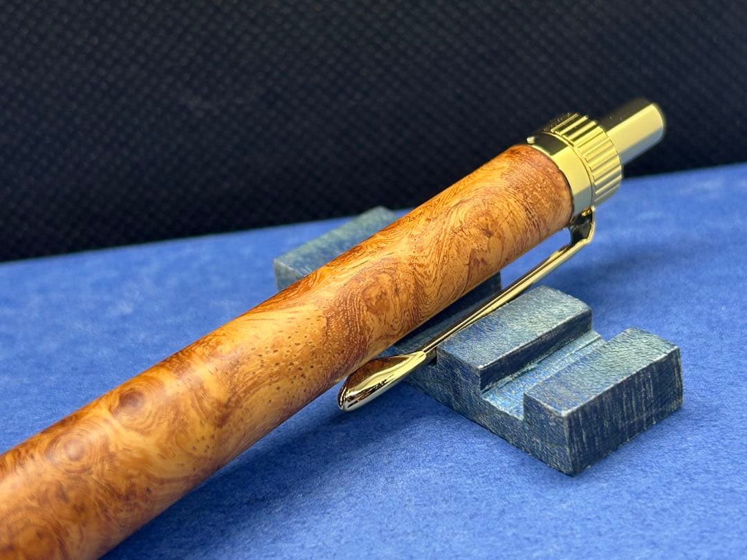 【早い者勝ち】極上花梨瘤　シャープペンシル0.5 加藤金属　ハンドメイド