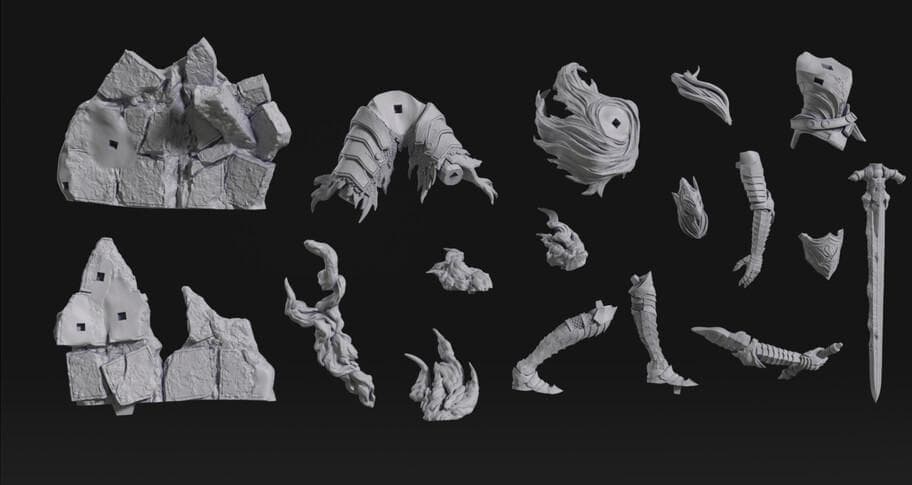 1/10　未塗装 未組立　フィギュア　ガレージキット　DARK SOULS