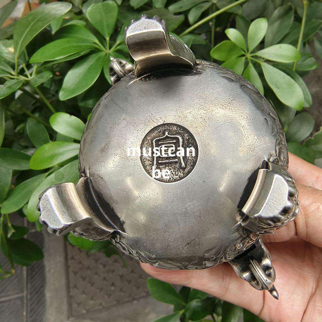 銅器 香炉 三足薫炉 獅蓋双獣耳香炉 仏堂を供えます炉 香道具 工芸品 置物